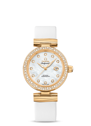 Omega LadyMatic Co-Axial 34 Yellow Gold / Diamond / MOP